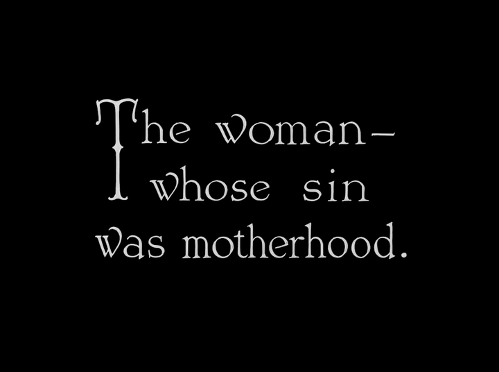 La femme dont le péché était la maternité